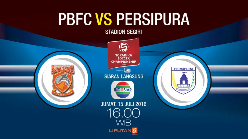 Infografis PBFC vs Persipura (Liputan6.com/Abdillah)