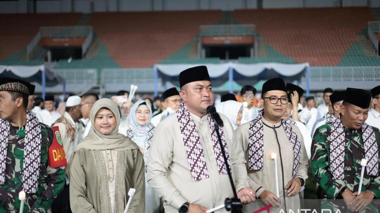 Pemkab Bogor Gelar Salat Idul Fitri dan Rayakan Lebaran Bersama Anak Yatim di Pakansari