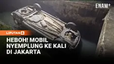 Sebuah mobil minibus yang merupakan taksi online tercebur ke aliran Kali Permata Krukut di kawasan Pademangan Barat, Jakarta Utara, Kamis malam. Kendaraan tersebut ditemukan dalam kondisi terbalik di dalam kali dengan kedalaman sekitar tiga meter.