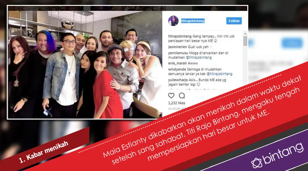 El Rumi Buka Suara Soal Kabar Pernikahan Kedua Maia Estianty. (Foto: Instagram/titirajobintang, Desain: Nurman Abdul Hakim/Bintang.com)