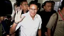 Wakil Gubernur DKI Jakarta Sandiaga Uno bersiap menjalani pemeriksaan di Polda Metro Jaya, Jakarta, Selasa (30/1). Sandiaga diperiksa terkait dugaan penggelapan lahan. (Liputan6.com/Immanuel Antonius)