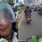 Ridwan Kamil memakai ojek online melewati jalanan macet Jakarta. (Dok: IG @ridwankamil&nbsp;https://www.instagram.com/reel/C7kpRHovqyJ/?igsh=N2xvMzBsNm8wZnhu)