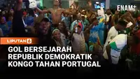 Gol Bersejarah RD Kongo Tahan Portugal, Fans Berpesta Meski Dilanda Wabah Ebola