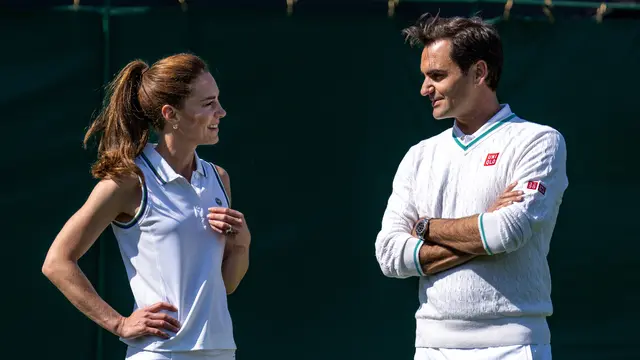 Kate Middleton dan Roger Federer