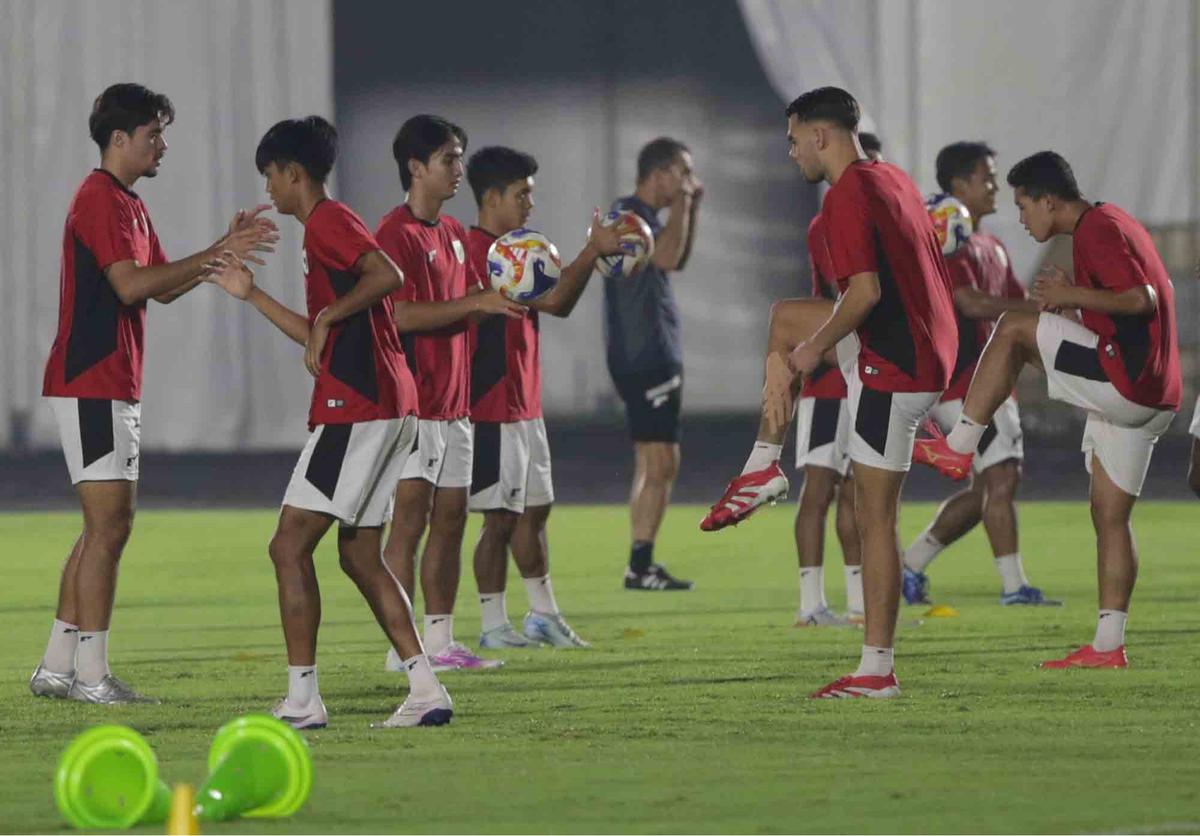 FOTO: Latihan Terakhir Timnas U-23 di GBK, Siap Tuntaskan Misi Balas Dendam Lawan Vietnam
