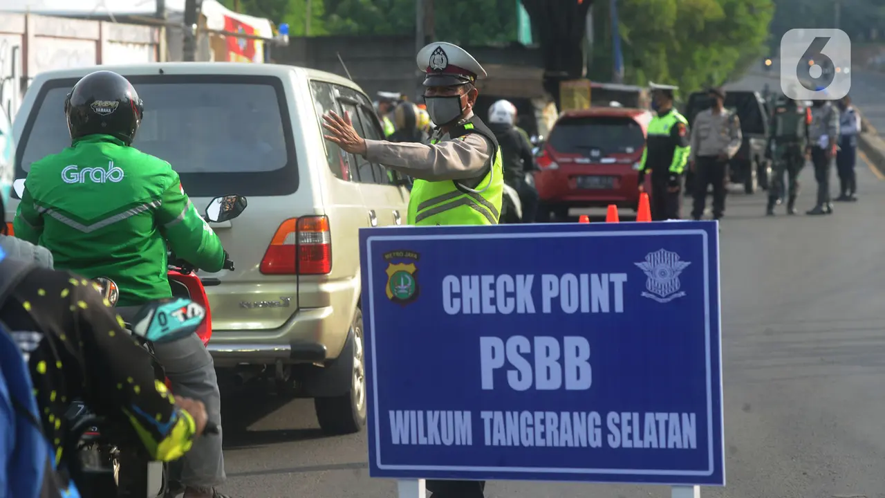 Hari Pertama PSBB Tangerang Raya, Kendaraan Masuk Tangsel Diperiksa