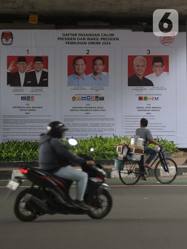 Poster Sosialisasi Visi dan Misi Capres-Cawapres Pemilu 2024
