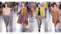 Berikut deretan inspirasi busana dari koleksi Bottega Veneta di panggung Millan Fashion Week 2018 untuk Anda para pecinta mode. (Foto: Vogue.com)