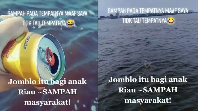 Viral Cewek Buang Sampah di Laut Demi Konten, Banjir Komentar