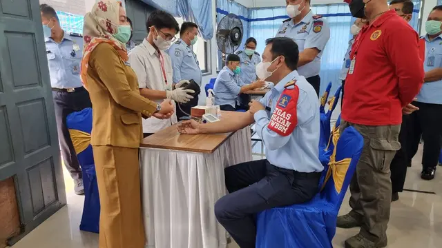 Vaksinasi Covid-19 di Rutan Kelas I Medan