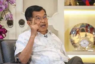 Ketua Dewan Masjid Indonesia (DMI) dan Ketua Palang Merah Indonesia (PMI), Jusuf Kalla. (Liputan6.com/Angga Yuniar)