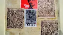 Aneka macam gambar dan poster yang ditempel di depan kantor KPU, Jakarta, Senin (7/7/2014) (Liputan6.com/Faizal Fanani) 