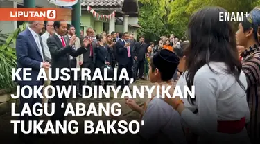 Kunjungi Sumatran Village, Presiden Jokowi dan PM Australia Disambut Lagu 'Abang Tukang Bakso'