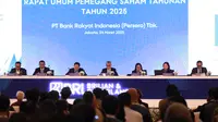 Rapat Umum Pemegang Saham Tahunan (RUPST) PT Bank Rakyat Indonesia (Persero) Tbk atau BRI pada Senin, 24 Maret 2025, di Jakarta. (Dok BRI)