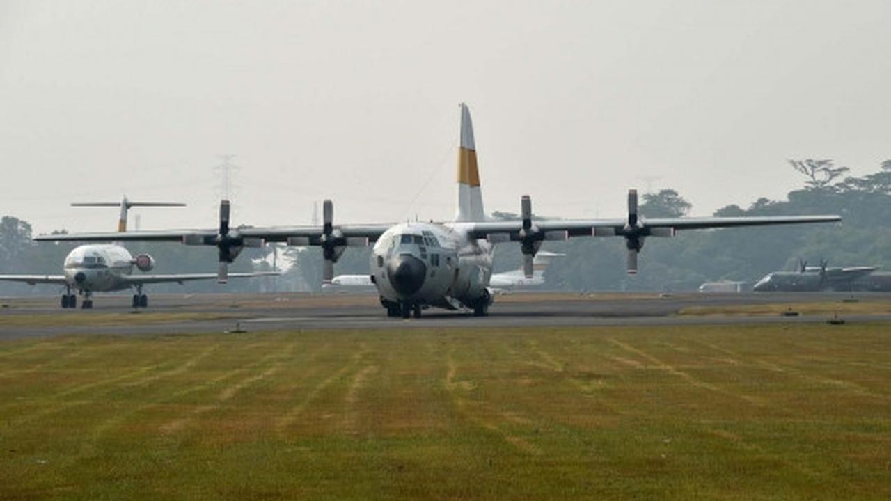 Deretan Hercules C-130 di Lanud Halim Perdanakusuma