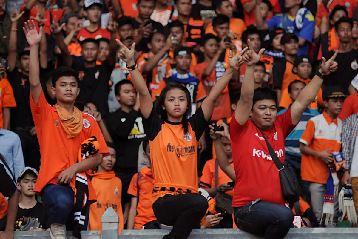 Jakmania Padati Gelora Bung Karno