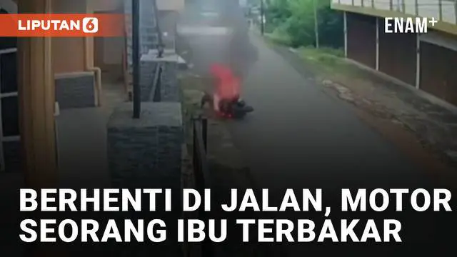 Nasib kurang beruntung dialami oleh seorang ibu dan anaknya ketika mengendarai motor