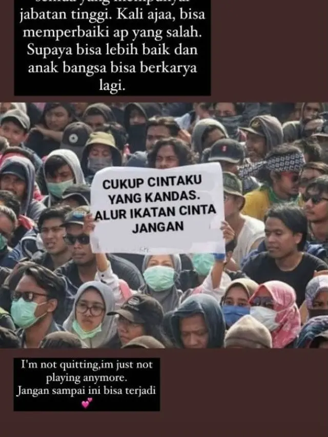 Amanda Manopo keluhkan alur cerita Ikatan Cinta (Foto: Instagram/@amandamanopo)