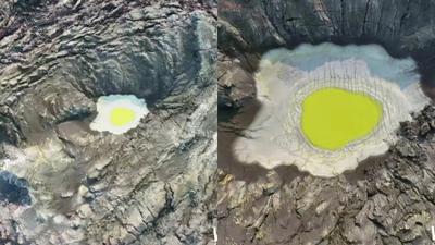 Video 'Telur Ceplok' di Kawah Anak Krakatau, Simak Penjelasan Petugas