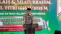 Ketua MPR RI Ahmad Muzani menghadiri halal bihalal dengan keluarga besar Dewan Dakwah Islamiyah Indonesia di Jakarta. (Foto: Istimewa).