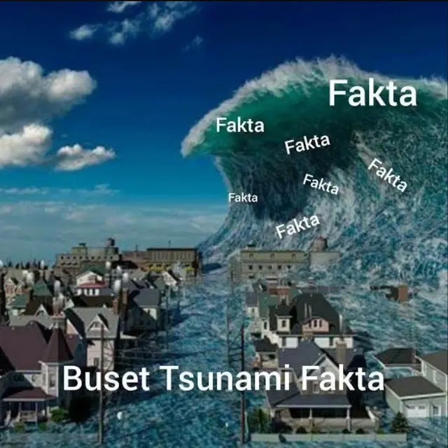 6 Meme Tsunami Fakta Ini Gambarnya Kocak, Tertampar Realita