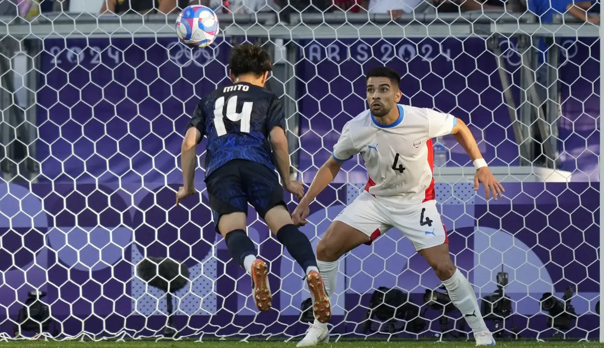 Jepang yang diasuh Go Oiwa menang lewat brace dua pemainnya, Shunsuke Mito dan Shota Fujio. Satu gol lagi dibuat oleh Rihito Yamamoto.  (AP Photo/Moises Castillo)