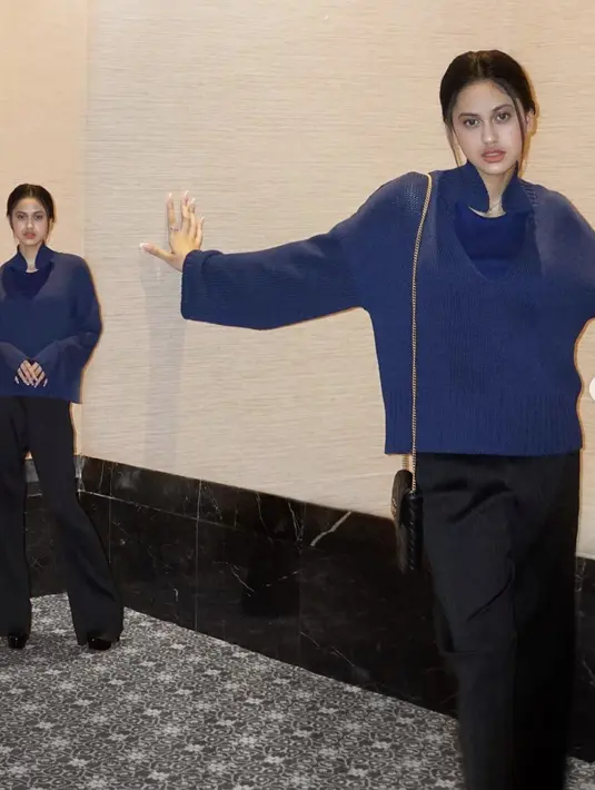 Dengan aksen sling bag mini, Asila juga terlihat begitu stylish. Ia memakai brand Gucci untuk melengkapi gaya fashionnya.   [Foto: Instagram/ Asila Maisa]