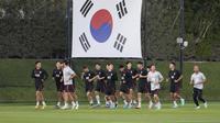 Suasana latihan timnas Korea Selatan di Piala Dunia 2022