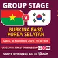 Jadwal dan Live Streaming Burkina Faso U-17 vs Korea Selatan U-17 di Vidio