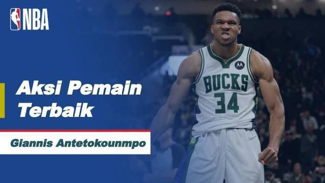 Berita video Nightly Notable NBA, deretan aksi Giannis Antetokounmpo yang tampil menggila saat Milwaukee Bucks berhasil mengalahkan ndiana Pacers di NBA.