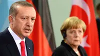 Kanselir Jerman dan Presiden Turki (Foto:AFP)