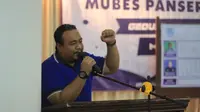 Galih Eko Putranto terpilih sebagai ketua umum baru kelompok suporter PSIS Semarang, Panser Biru untuk periode 2021-2024. (Dok PSIS Semarang)