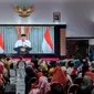Wakil Presiden RI atau Wapres Ma'ruf Amin memberikan sambutan dalam sebuah video saat acara&nbsp;halalbihalal dengan para Pekerja Migran Indonesia (PMI) yang digelar Internasional Bisnis Asosiasi (IBA), Minggu 5 Mei 2024. (Ist)