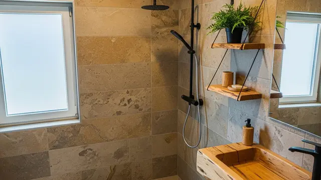 Desain Kamar Mandi Modern 2x2 Kloset Jongkok dan Shower
