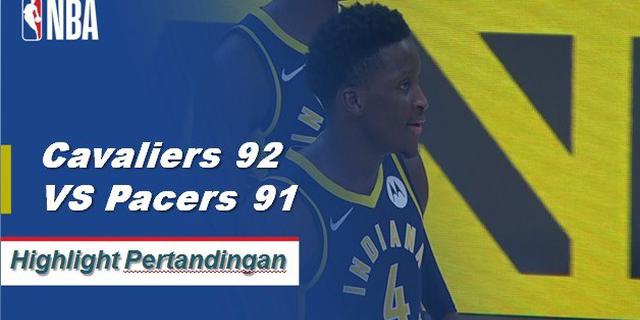 Cuplikan Hasil Pertandingan NBA : Cavaliers 92 VS Pacers 91