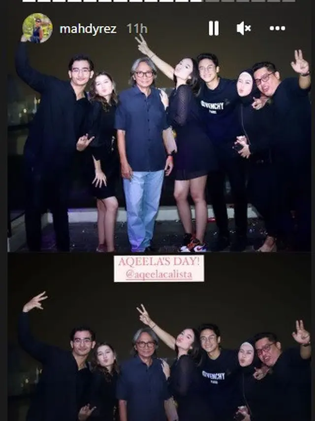 Pesta ulang tahun ke-14 Aqeela Calista dihadiri para bintang sinetron Buku Harian Seorang Istri dan Dari Jendela SMP (Foto: Instagram @mahdyrez)