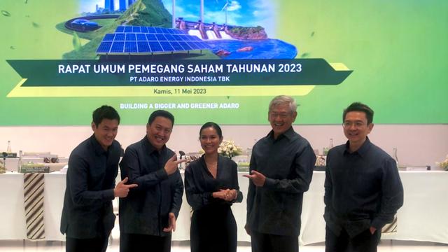 Rapat Umum Pemegang Saham Tahunan (RUPST) 2023 PT Adaro Energy Indonesia Tbk (ADRO), Kamis (11/5/2023). (Foto: Liputan6.com/Pipit I.R)