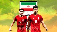 Ilustrasi - Pemain Iran U-20 yang layak mendapat perhatian khusus Timnas Indonesia U-20 di Piala Asia U-20 2025: Esmaeil Gholizadeh, Reza Ghandipour (Bola.com/Adreanus Titus)