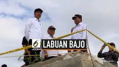 Presiden Joko Widodo meninjau kawasan Puncak Waringin di Labuan Bajo, Kabupaten Manggarai Barat, Nusa Tenggara Timur (NTT), pada Rabu, 10 Juli 2019. Kawasan yang ditinjau olehnya dalam kunjungan kerja kali ini nantinya akan dikembangkan dan ditata me...