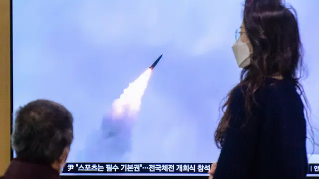 Korea Utara Luncurkan Dua Rudal Balistik