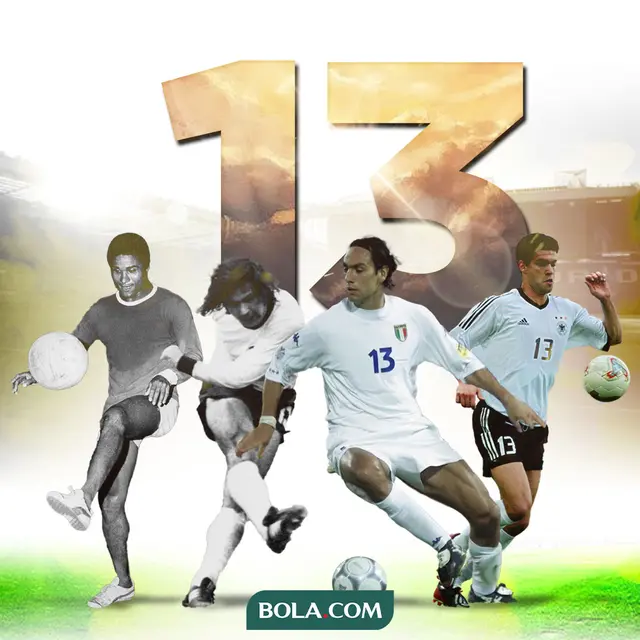Ilustrasi - Gerd Muller, Eusebio, Alessandro Nesta, Michael Ballack