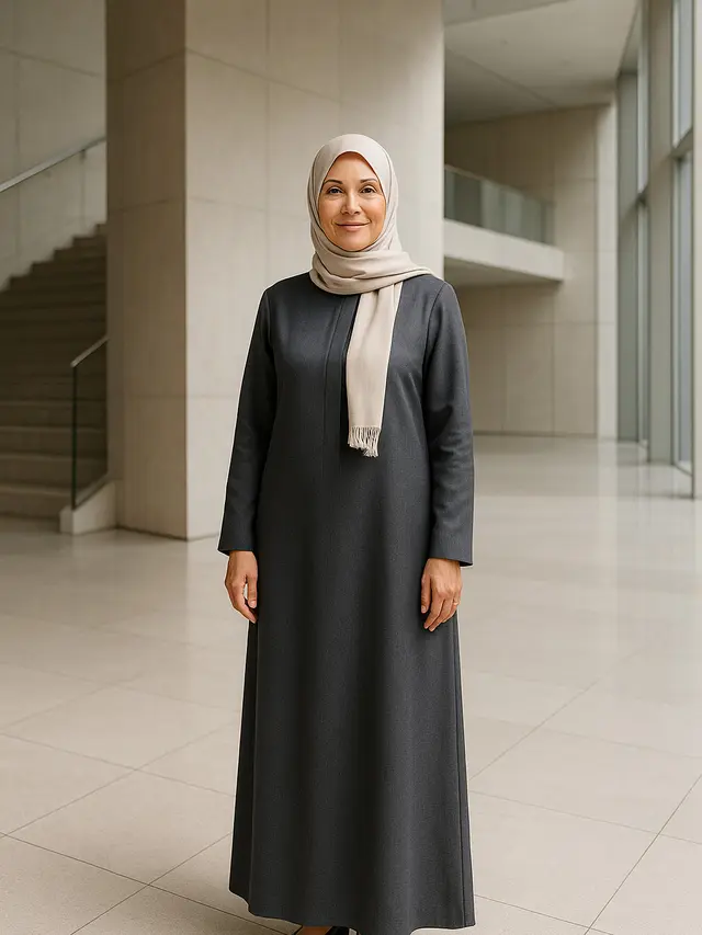Model Gamis untuk Usia 45 Tahun
