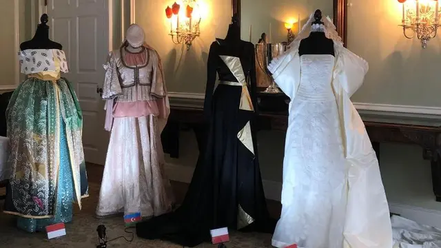 Batik Coreta Louise Tampil di Gala di Woodrow Wilson House Exhibition Washington DC, Amerika Serikat.
