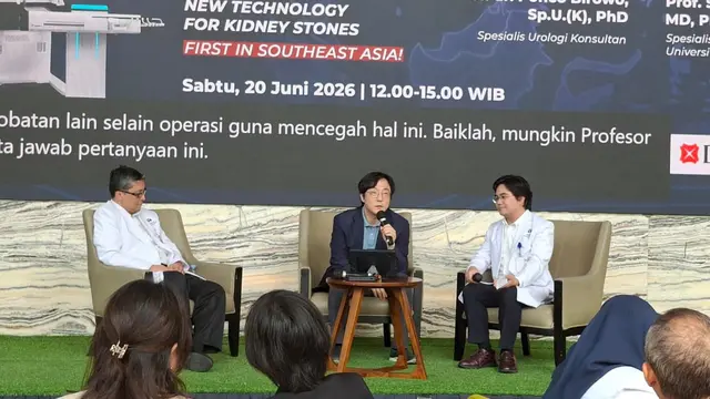 Penanganan batu ginjal dengan teknologi canggih.