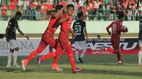 Tri Handoko, striker Persis Solo yang pernah menjadi andalan PSS Sleman. (Bola.com/Ronald Seger)