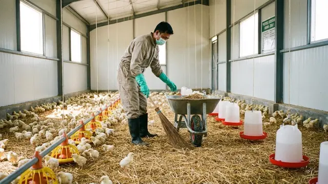 Ilustrasi Trik Memelihara Anak Ayam hingga Besar/Gemini AI