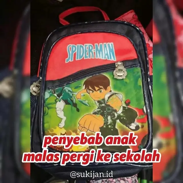 6 Potret Tas Anak SD Ini Nyeleneh Banget, Gambar dan Tulisan Tak Sinkron