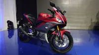 New Yamaha 25 menggunakan desain baru bertemakan "Super Sport Desain". (Septian/Liputan6.com)