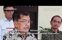 VIDEO: Wapres JK Minta Prabowo-Sandi Tenangkan Massa Aksi 22 Mei