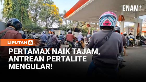 Harga Pertamax Melonjak, Antrean Pertalite Mengular di SPBU Jakarta